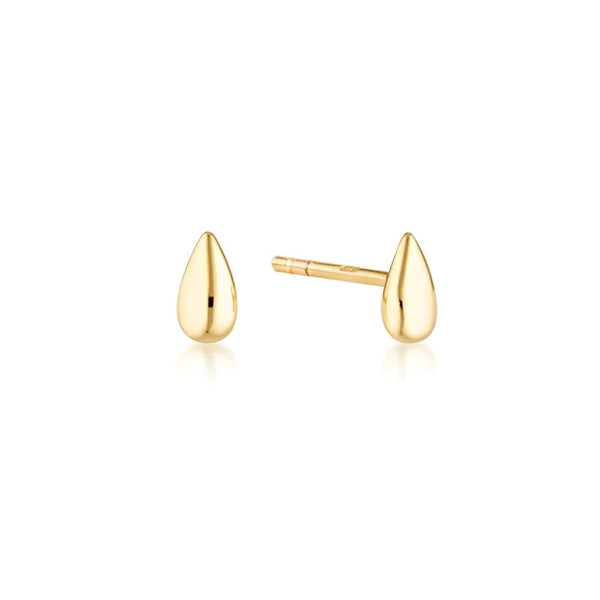 Linda Tahija Petal Stud Earrings - Gold Linda Tahija