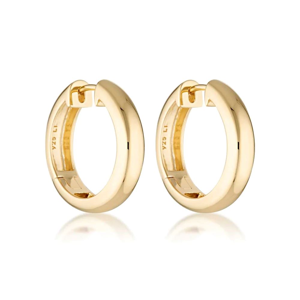 Linda Tahija Solar Max Hoop Earrings - Gold Linda Tahija