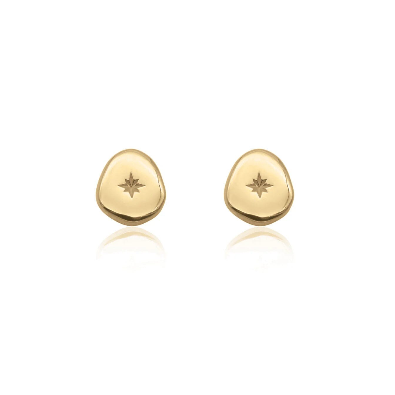 Linda Tahija Vega Stud Earrings - Gold Linda Tahija