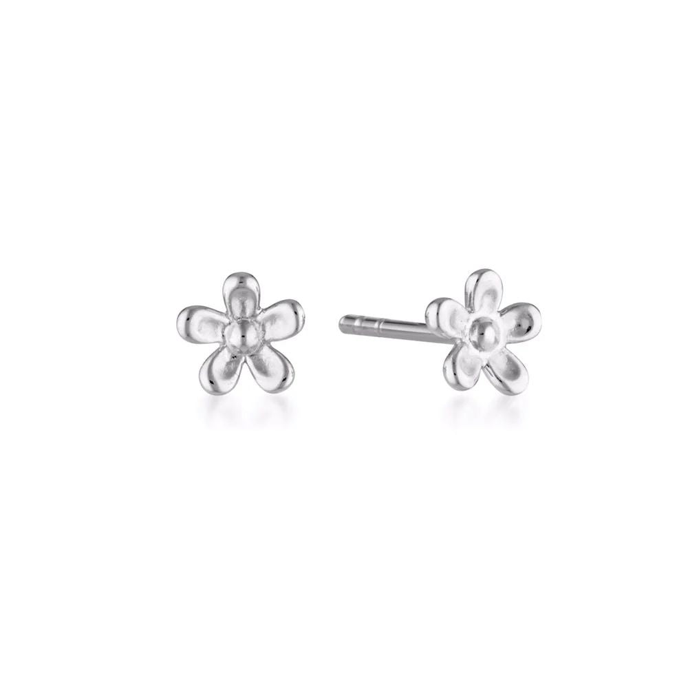 Linda Tahija Wildflower Stud Earrings - Sterling Silver Stud Earrings Linda Tahija 