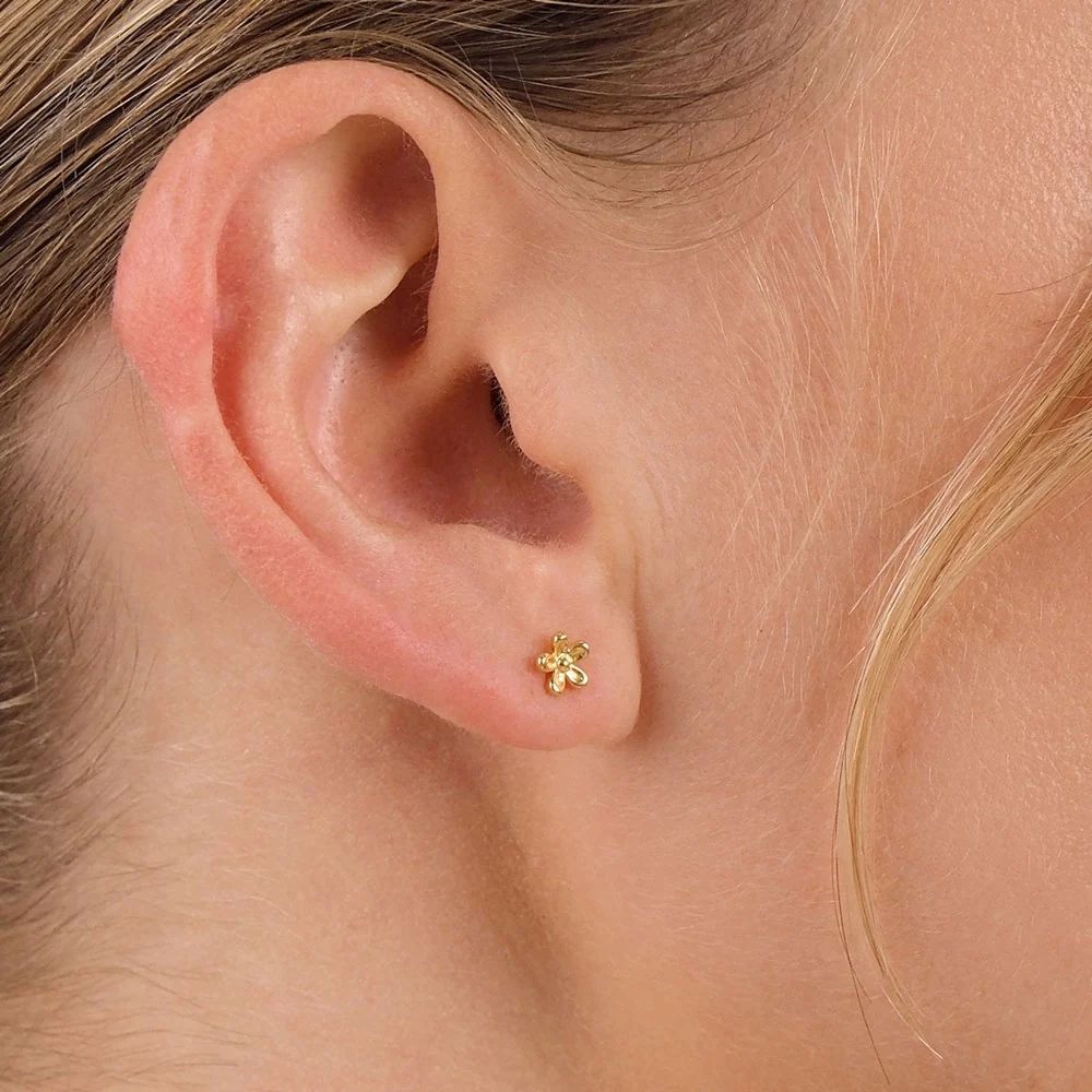 Linda Tahija Wildflower Stud Earrings - Sterling Silver Stud Earrings Linda Tahija 