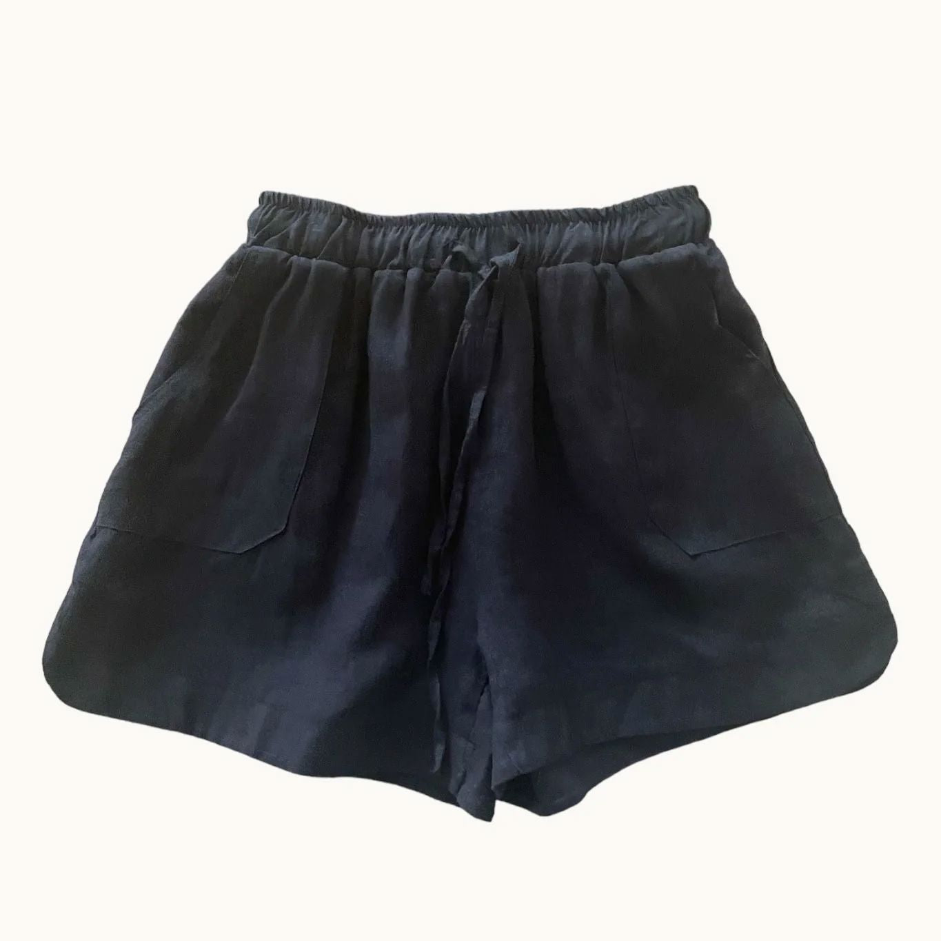Little Lies Bronte Linen Shorts - Black Little Lies