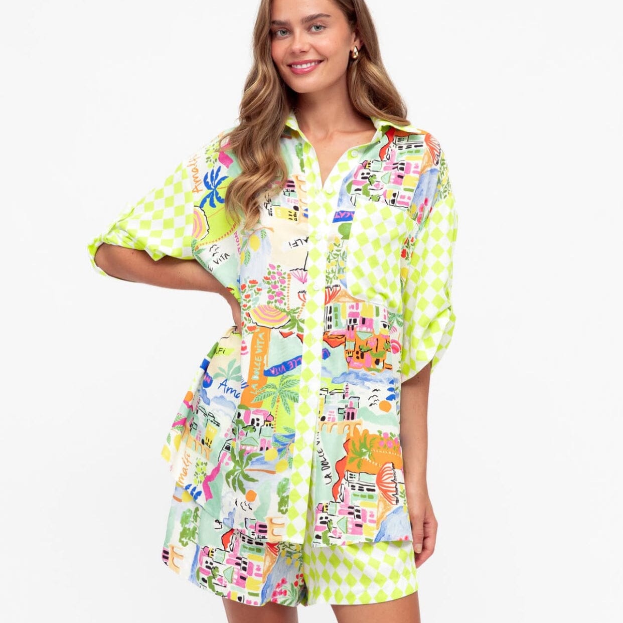 LOL Shirt & Shorts Set - La Dolce Vita Eclectic House