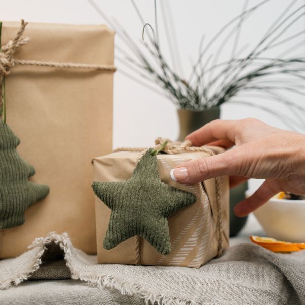 Lucia Corduroy Fabric Star - Green Mediterranean Markets