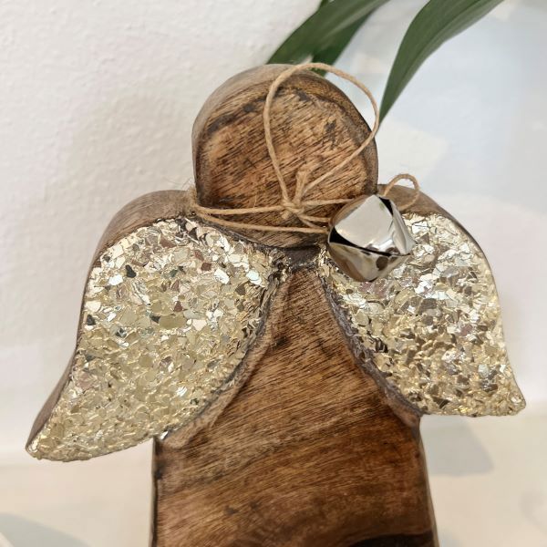 Lucia Timber Angel - 20cm Mediterranean Markets