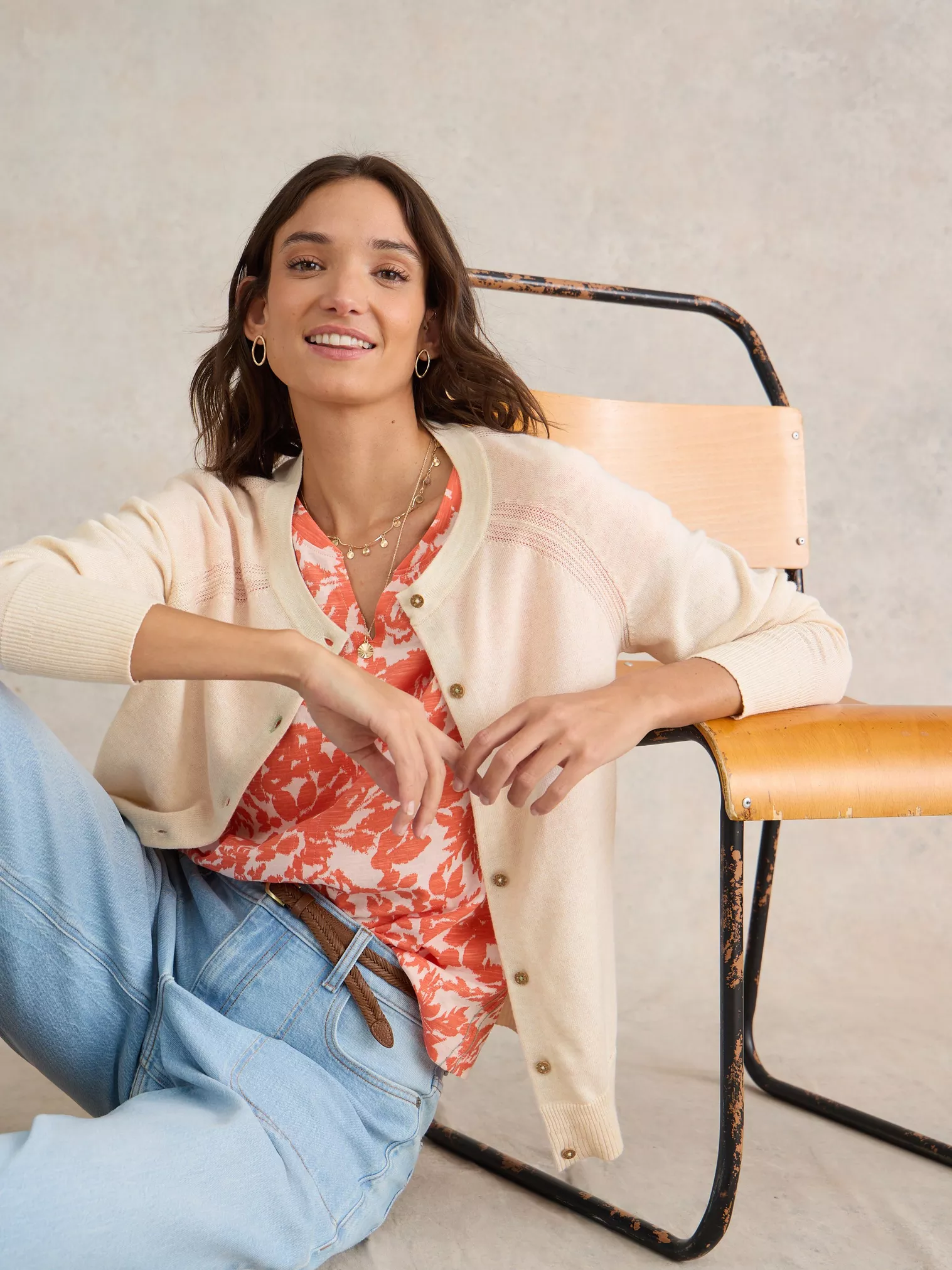 White Stuff Lulu Cardi - Natural White