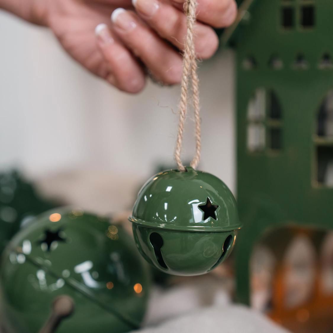 Lune Ball Bell - Green Christmas Decoration Mediterranean Markets 