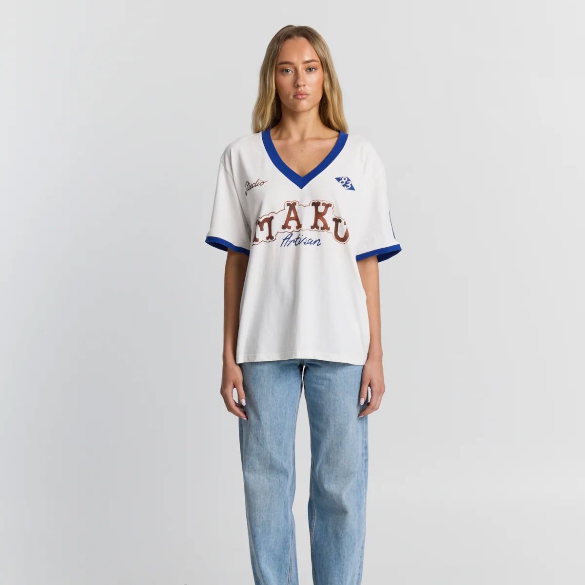 Maku Artisan V-Neck Tee Women's T-shirt Maku 