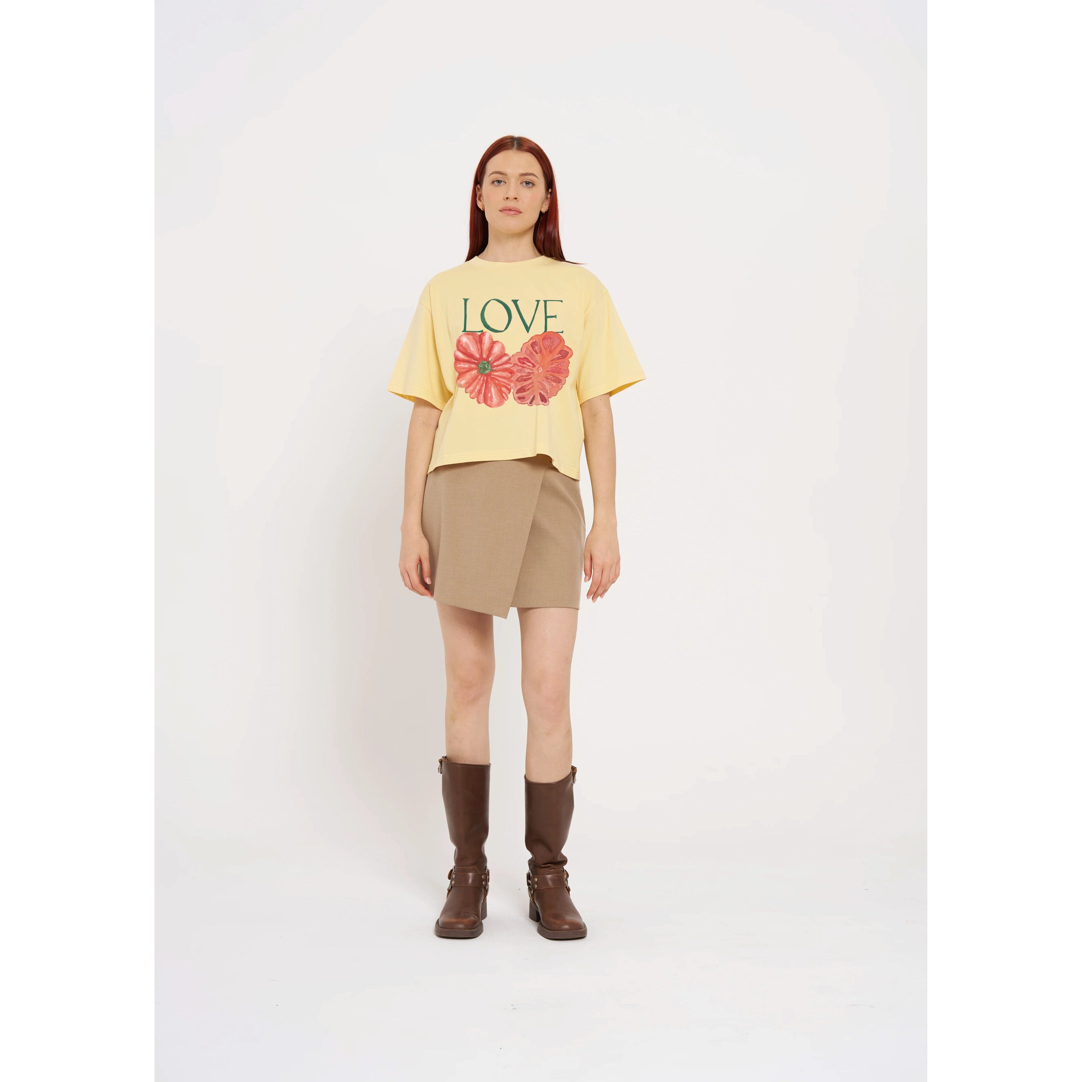 Maku Love Tomato Boxy Fit Tee - Butter Maku