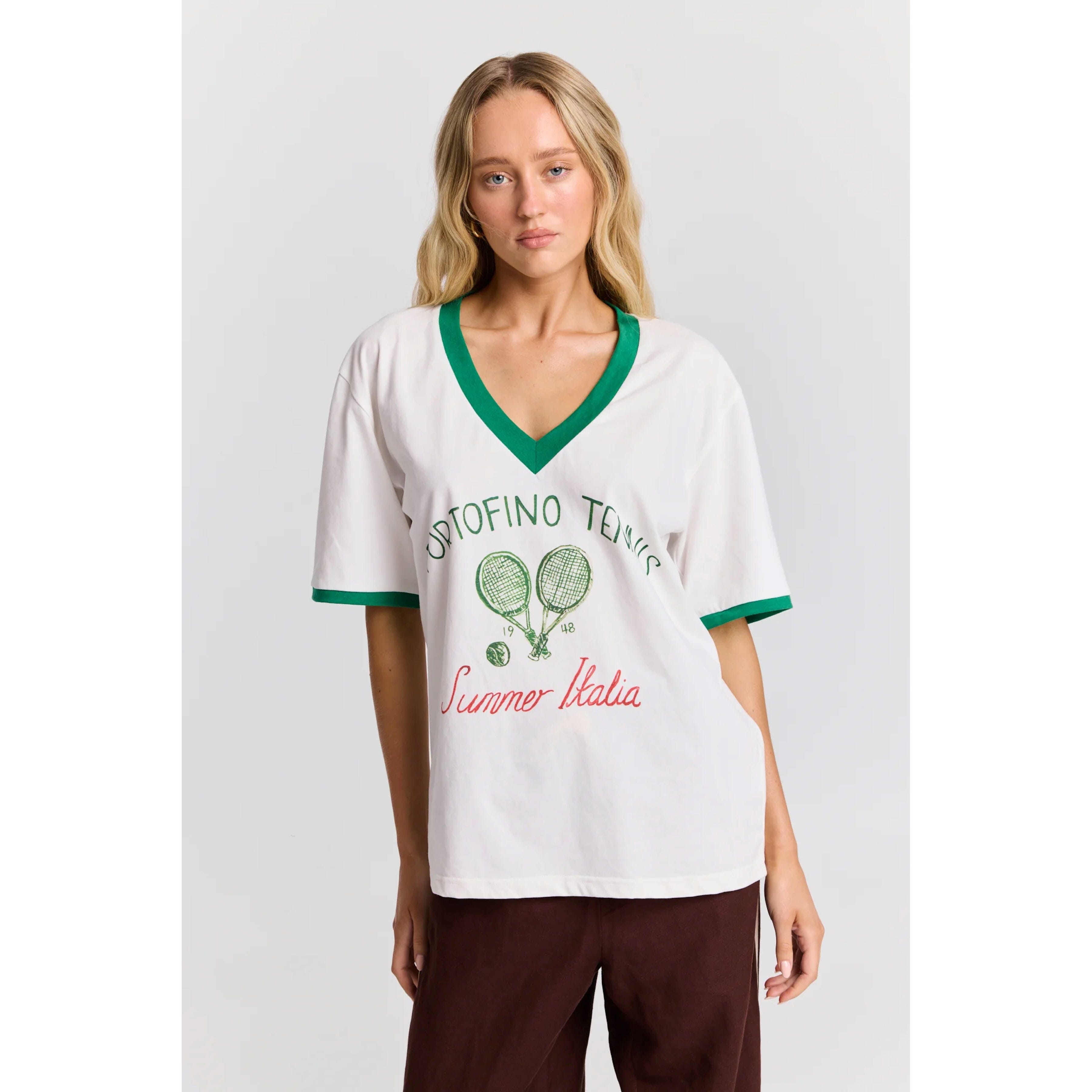Maku Portofino Tennis V-neck Tee T-shirt Maku 