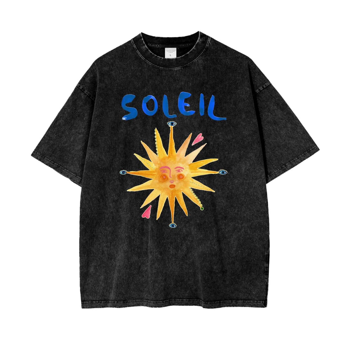Maku Soleil Oversized Tee - Black Snow Wash Maku