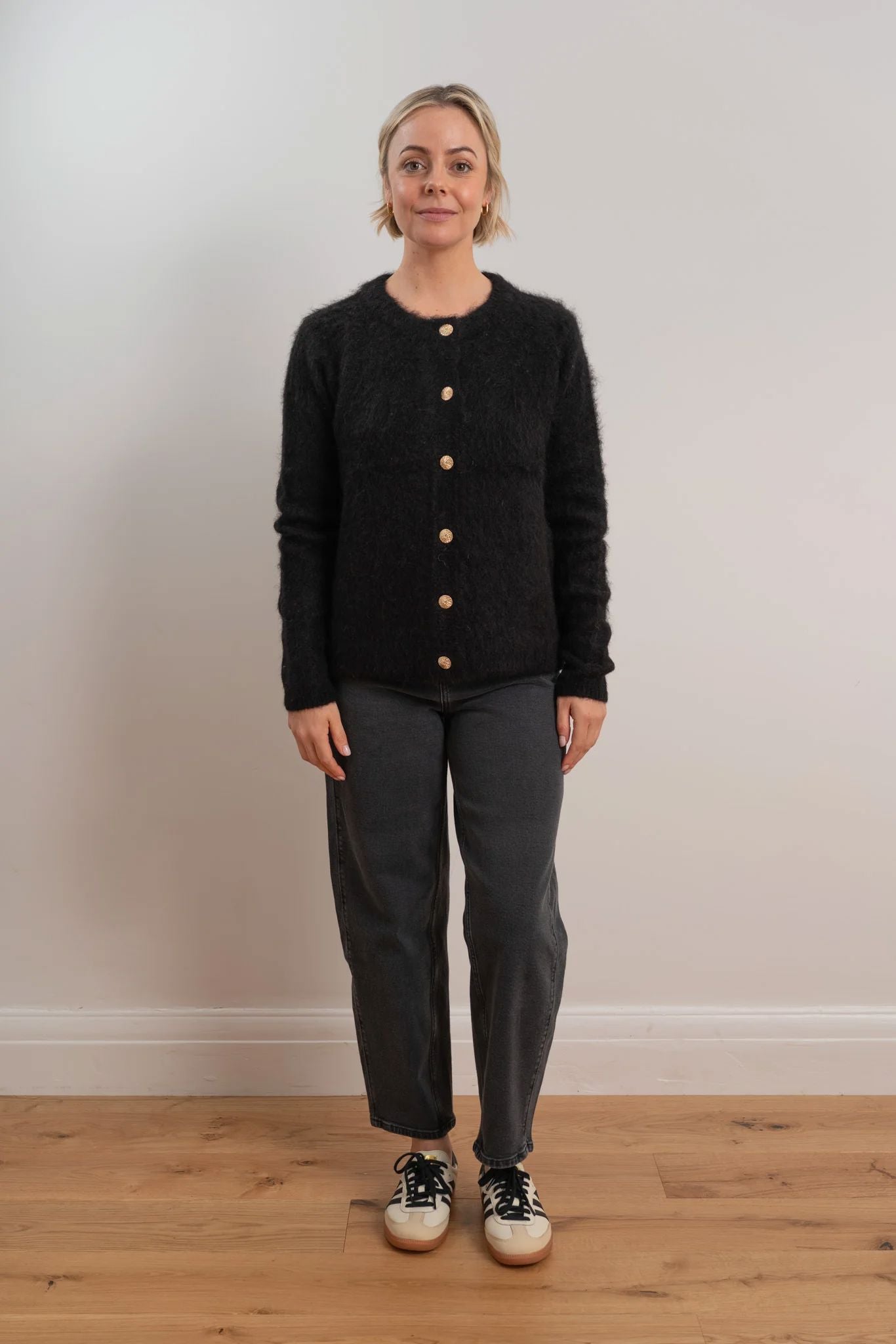 Maxted Brushed Cardigan - Black Maxted