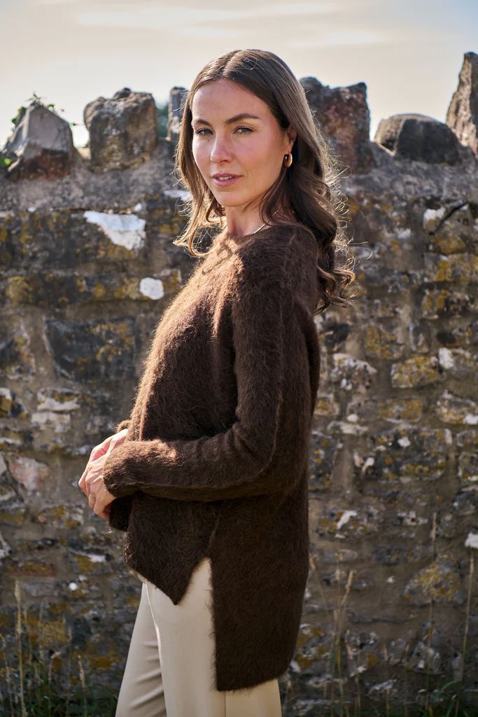 Maxted Brushed Pullover - Chocolate Maxted