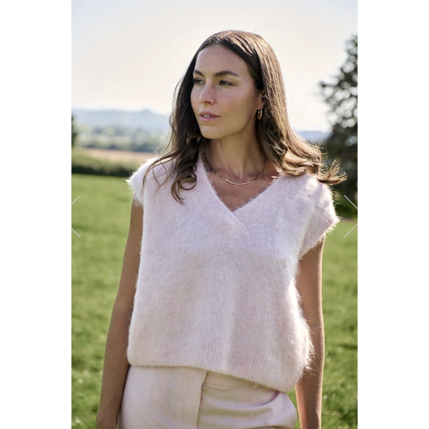 Maxted Brushed Vest - Blush Pink Maxted