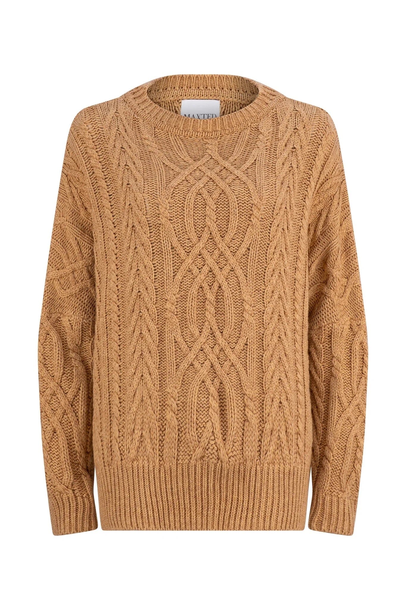 Maxted Soft Touch Cable Pullover - Caramel Maxted