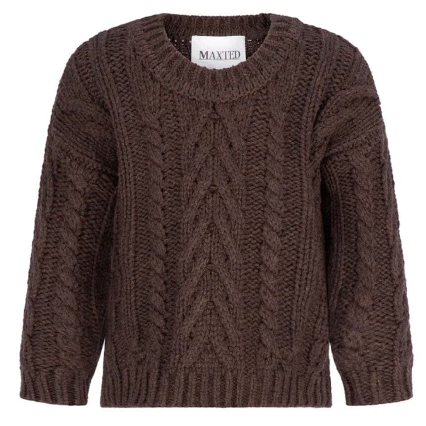 Maxted Mini Cable Pullover - Chocolate Maxted