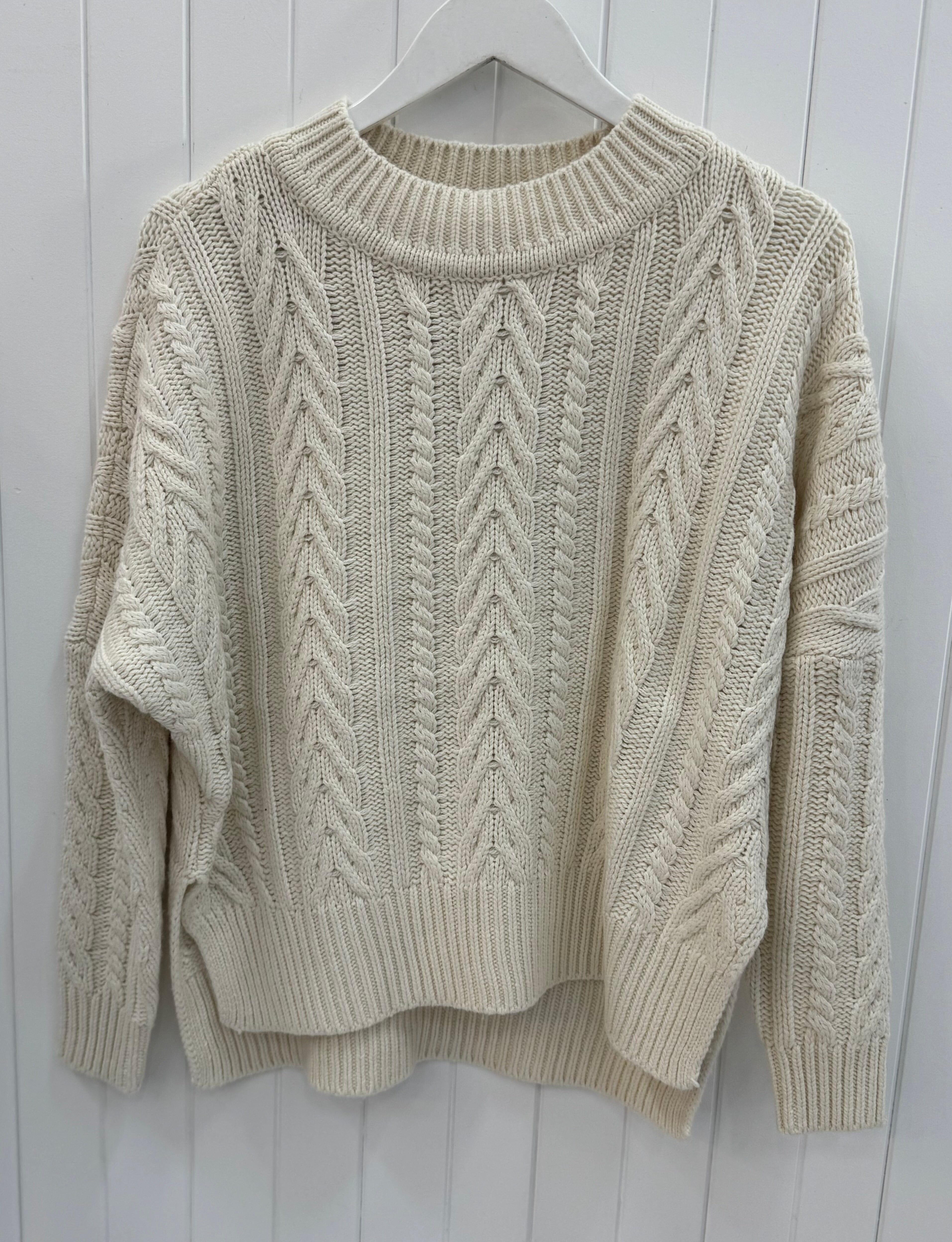 Maxted Soft Touch Cable Pullover - Ivory Maxted