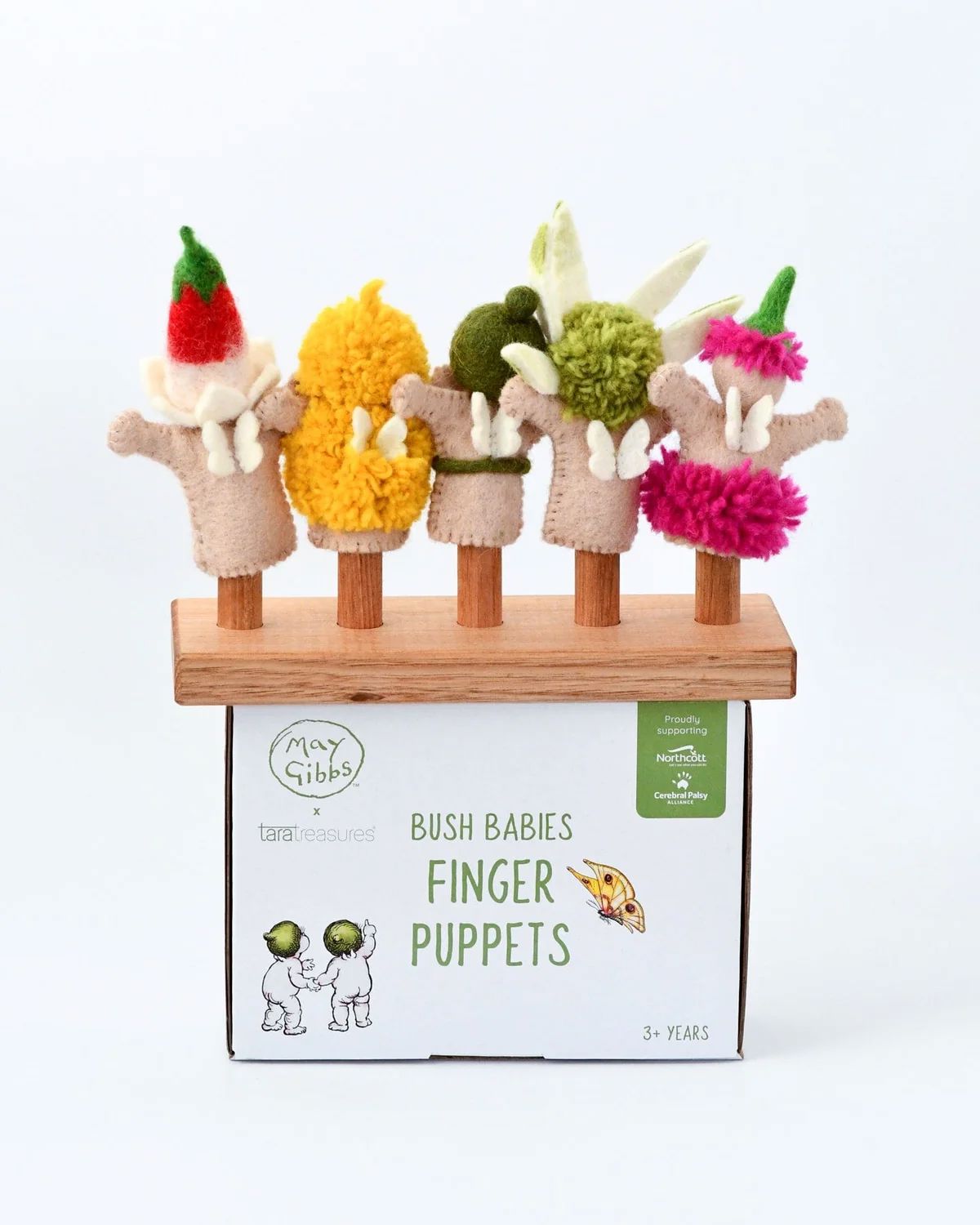 May Gibbs x Tara Treasures - Bush Babies Finger Puppet Set Kids Toy Tara Treasures 