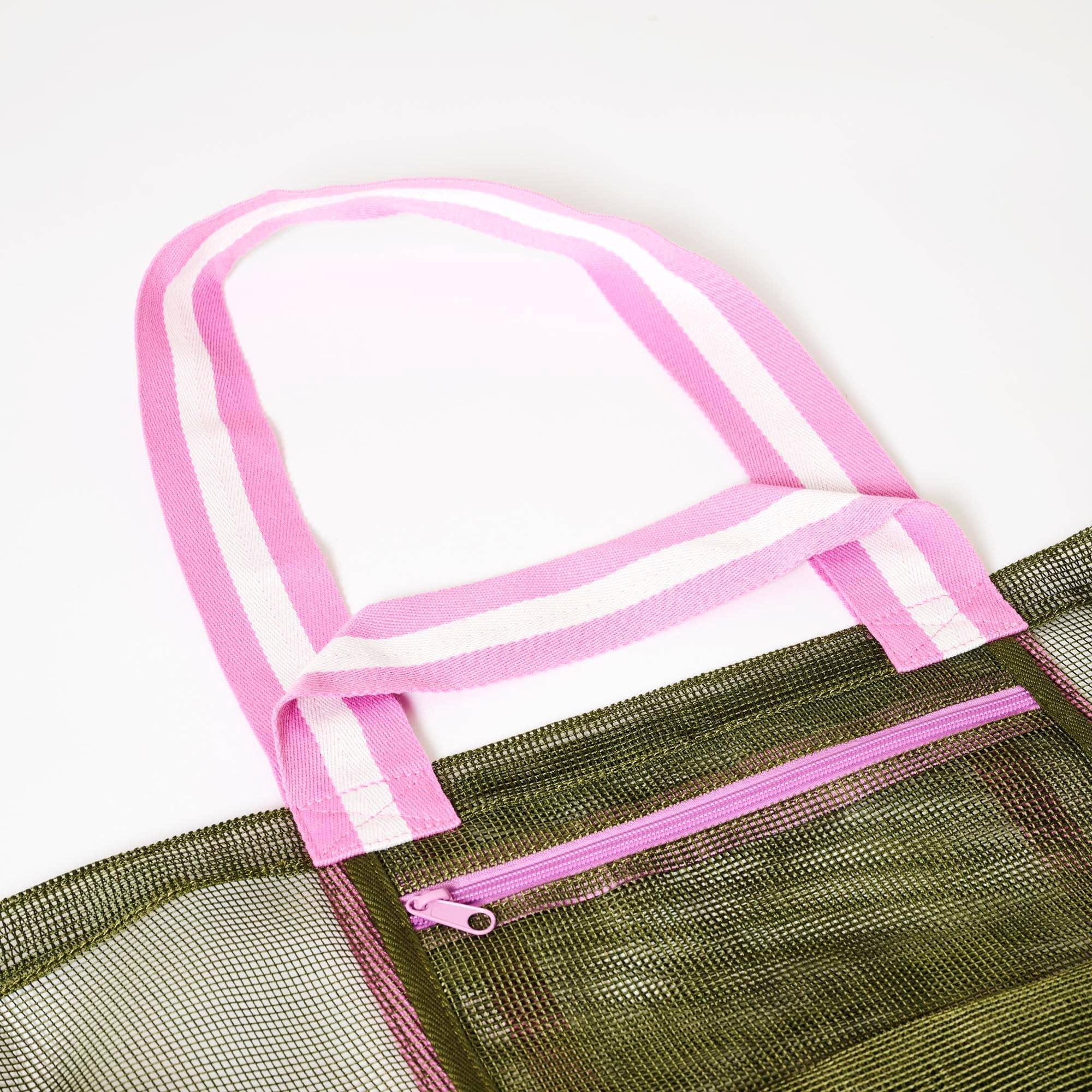 Mesh Oversized Tote – Khaki Tote Bag Project Ten Pty Ltd 