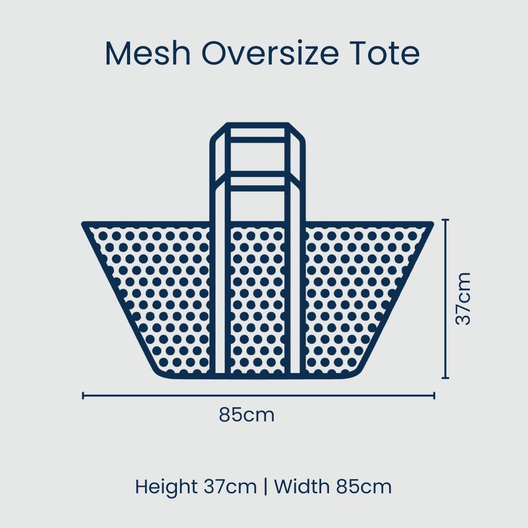 Mesh Oversized Tote – Khaki Tote Bag Project Ten Pty Ltd 