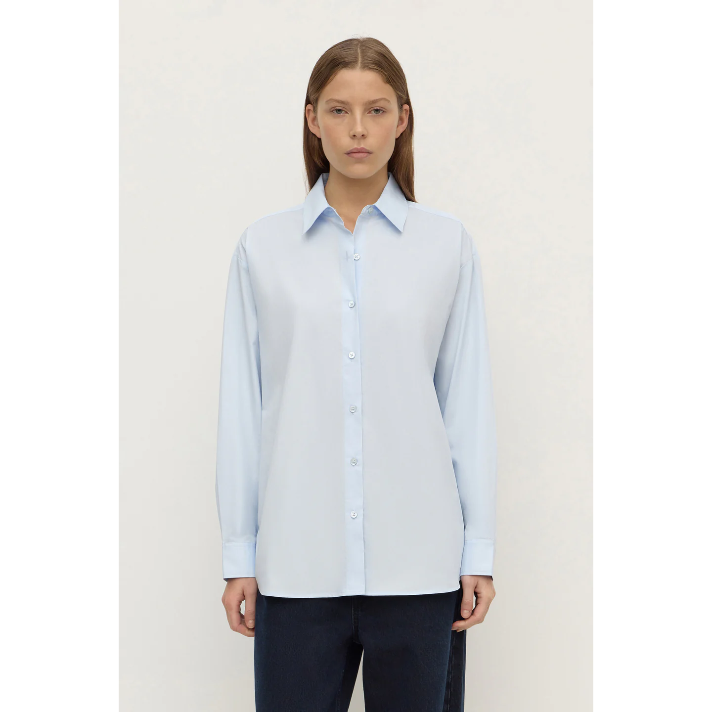 Assembly Label Micha Poplin Shirt - Powder Blue