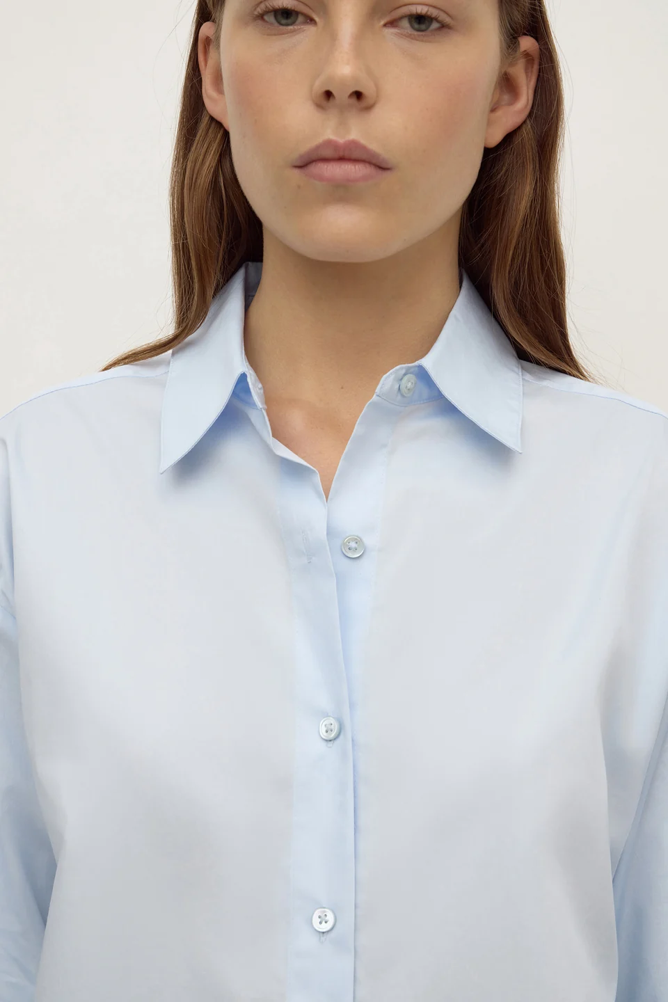 Assembly Label Micha Poplin Shirt - Powder Blue