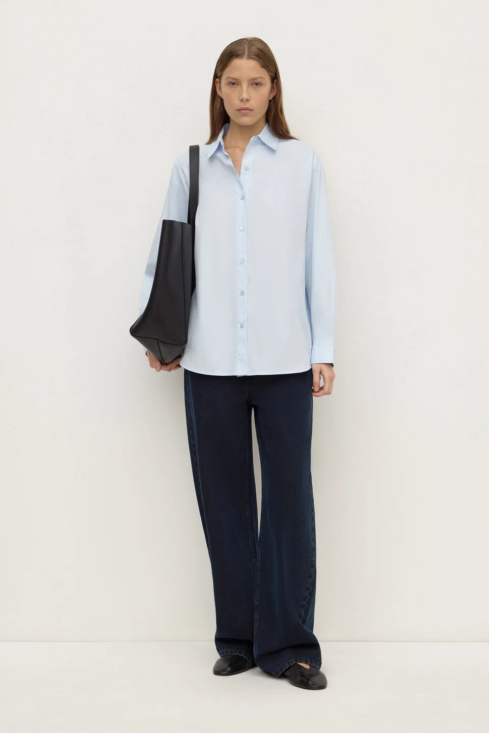 Assembly Label Micha Poplin Shirt - Powder Blue
