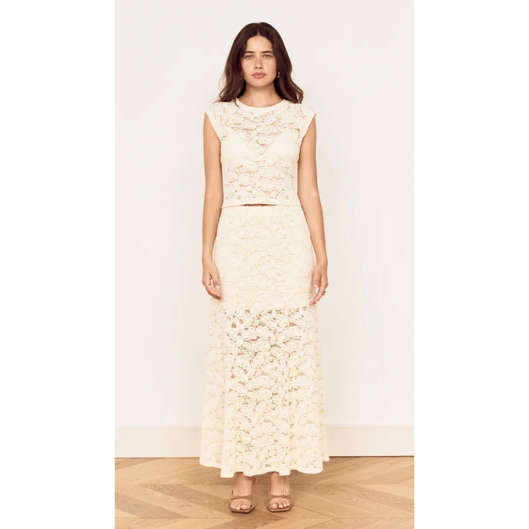 Minkpink Ophelia Lace Maxi Skirt - Cream Staple the label