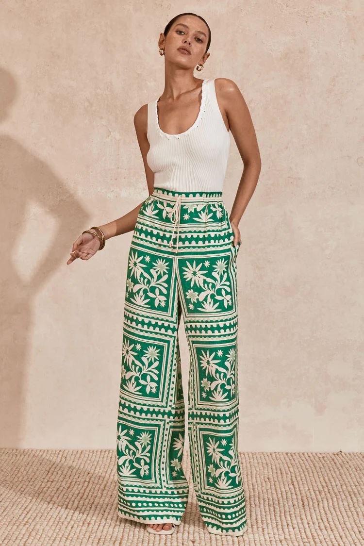 Mon Renn Losas Pant - Emerald Tile Mon Renn