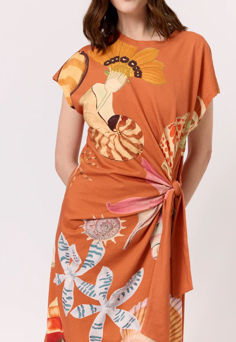 Nancybird Macey Dress - Rust Shell Nancybird