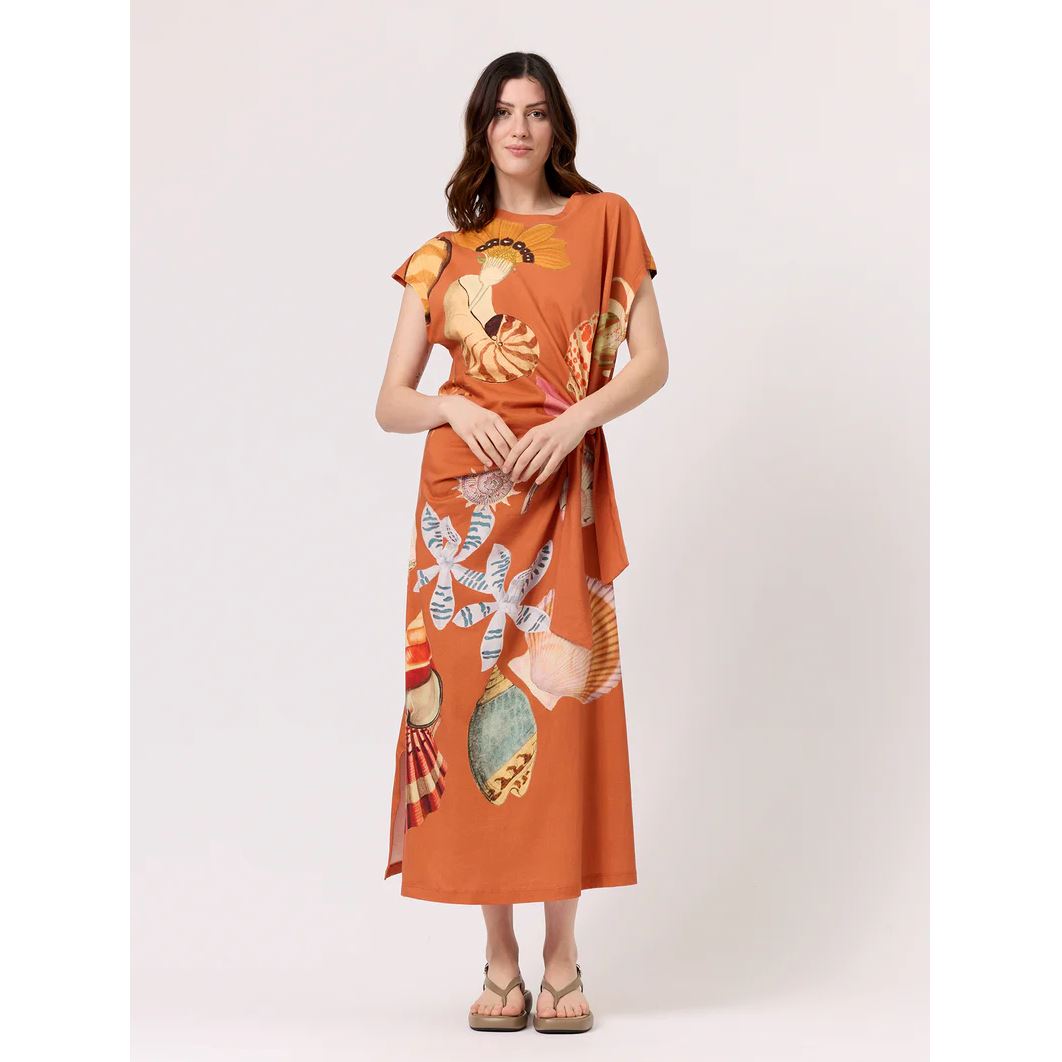 Nancybird Macey Dress - Rust Shell Nancybird