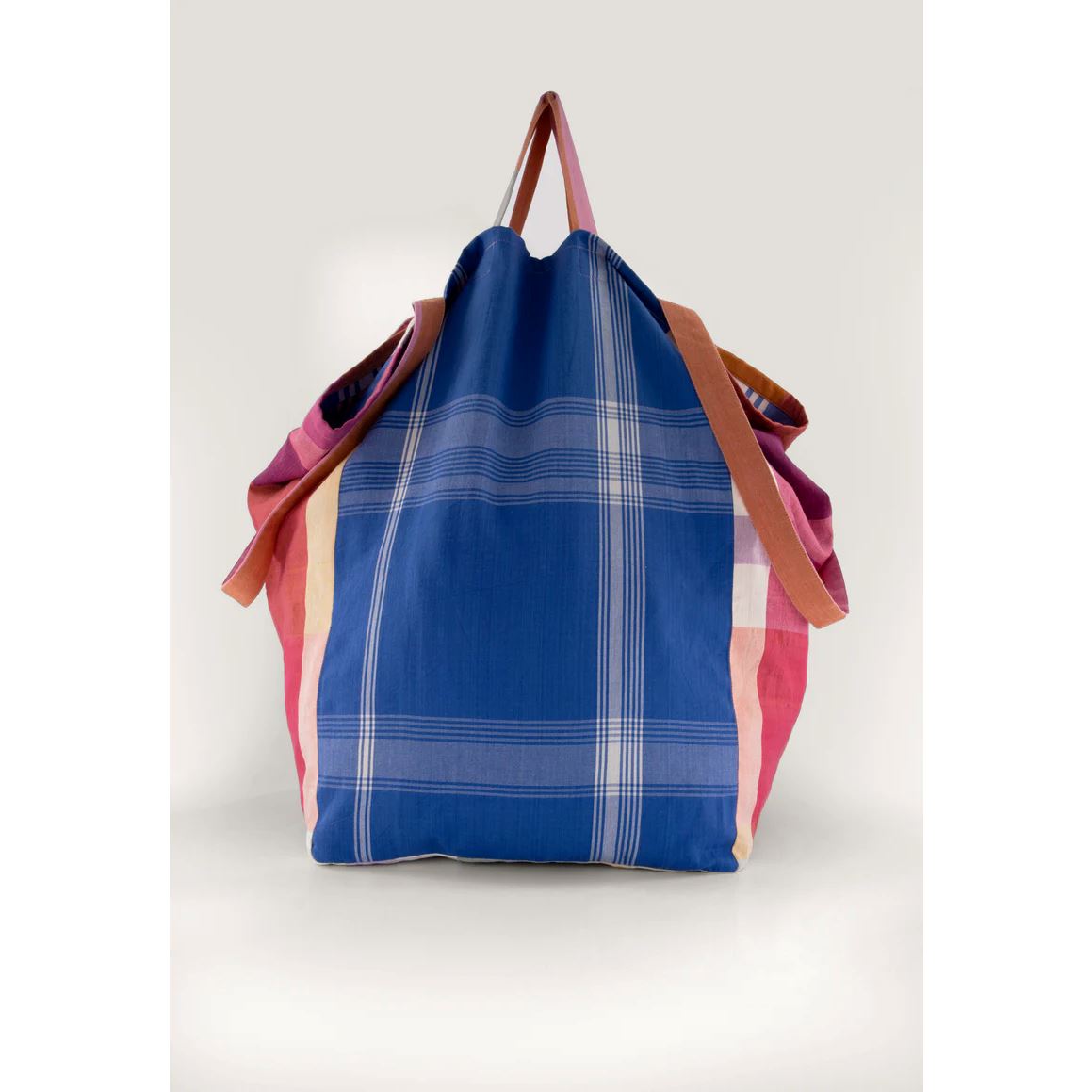 Nancybird Remnant Woven Tote - Plaid Nancybird