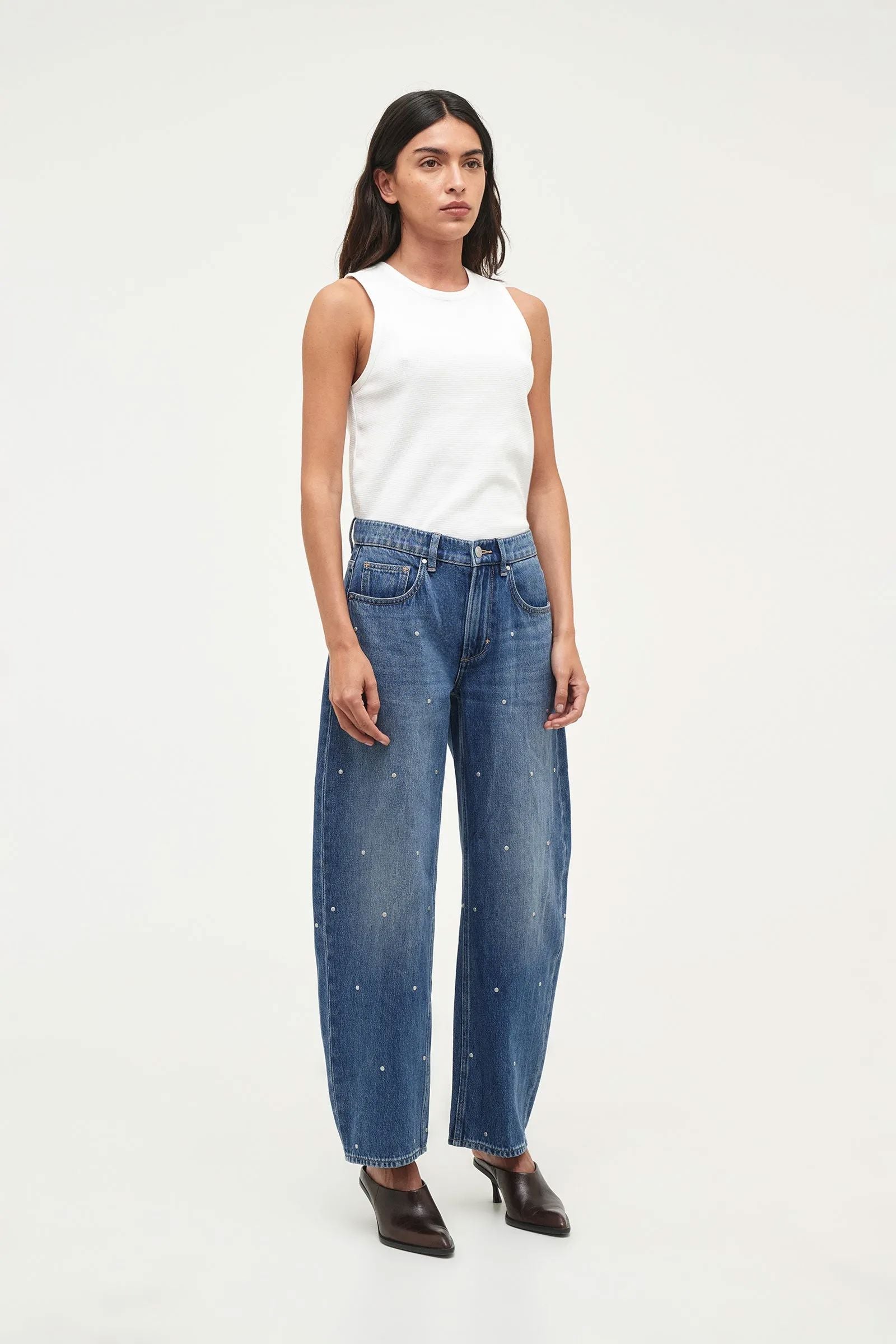 Neuw Denim Amber Barrel Jeans - Milky Way Neuw Denim