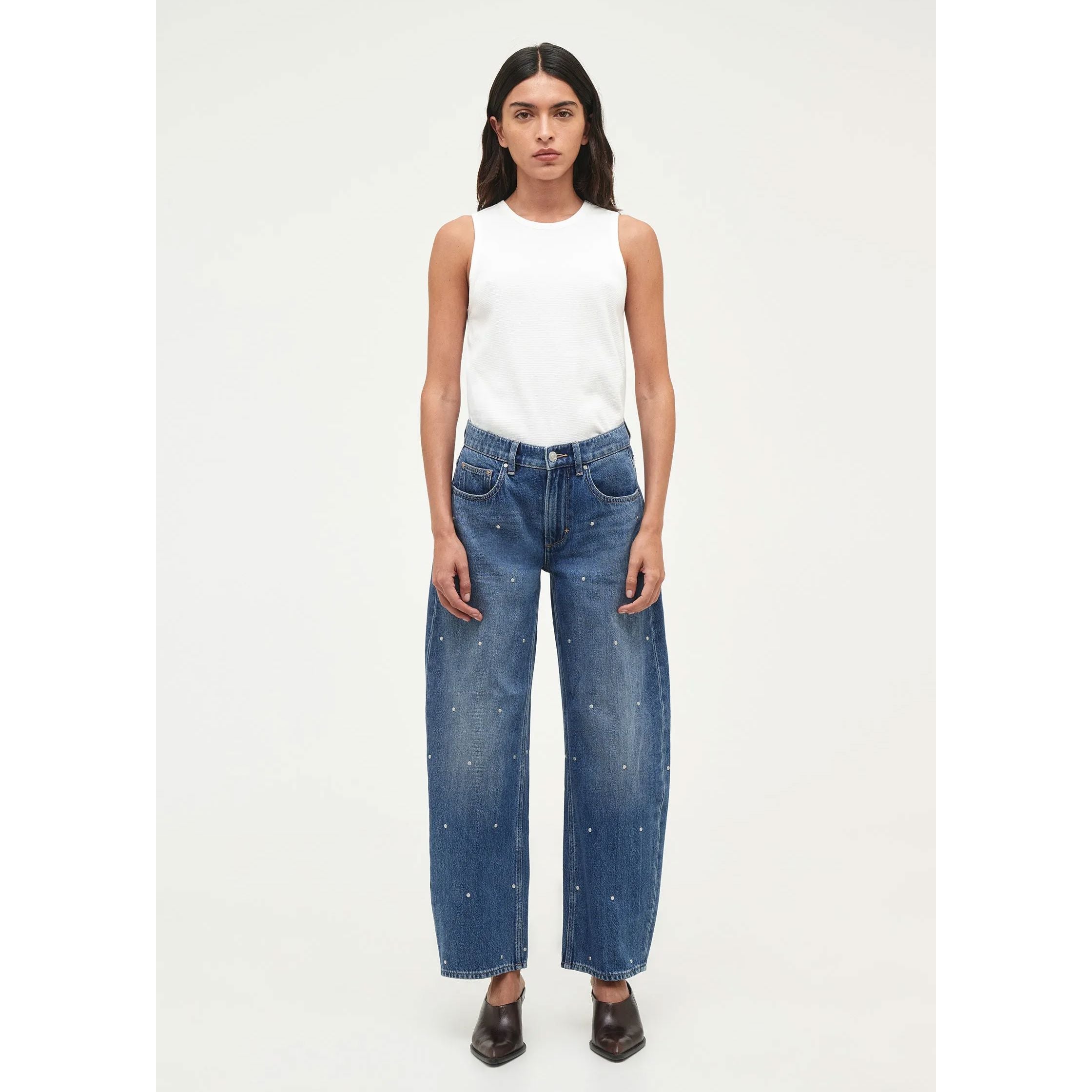 Neuw Denim Amber Barrel Jeans - Milky Way Neuw Denim