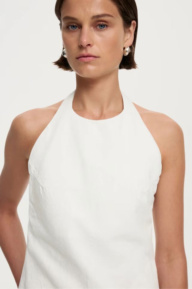 Neuw Denim Denim Halter Top - White Halter Top Neuw Denim 