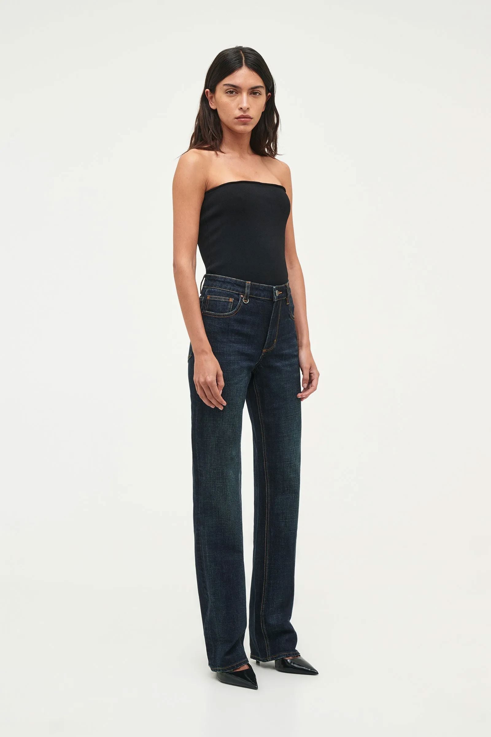 Neuw Denim Freja Straight Brooding Jeans - Dark Vintage Indigo Women's Jeans Neuw Denim 