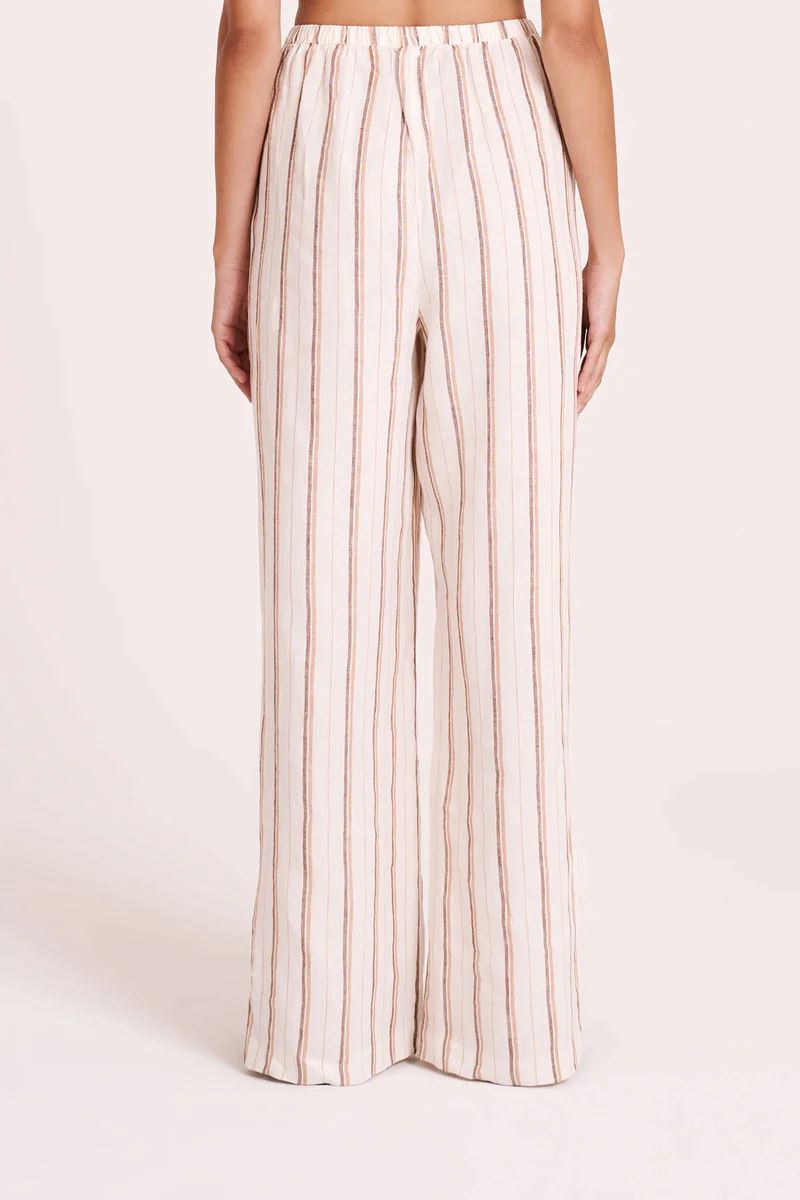 Nude Lucy Aisha Linen Pant - Amber Stripe Nude Lucy