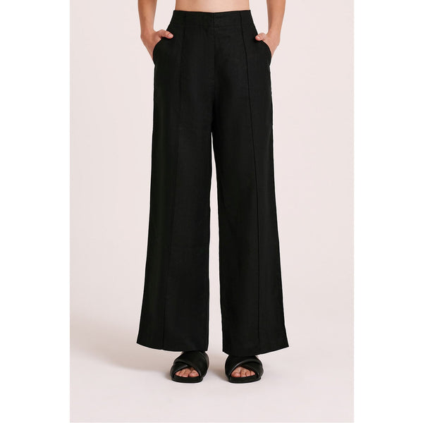 Nude Lucy Amani Tailored Linen Pant- Black Nude Lucy