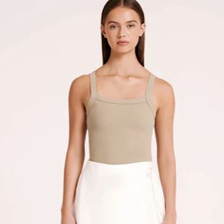 Nude Lucy Classic Waffle Tank - Olive Nude Lucy