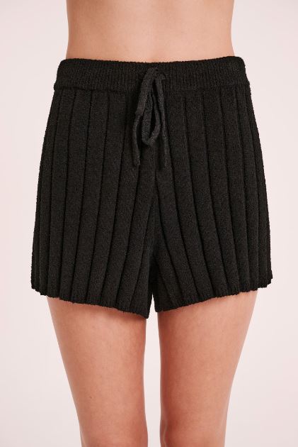 Nude Lucy Juni Knit Short - Black Nude Lucy