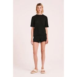 Nude Lucy Juni Knit Short - Black Nude Lucy