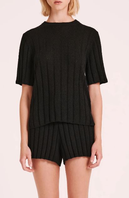 Nude Lucy Juni Knit Top - Black Nude Lucy
