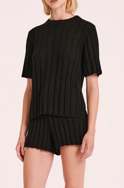 Nude Lucy Juni Knit Top - Black Nude Lucy
