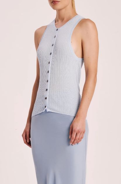 Nude Lucy Kenji Knit Tank - Sky Nude Lucy