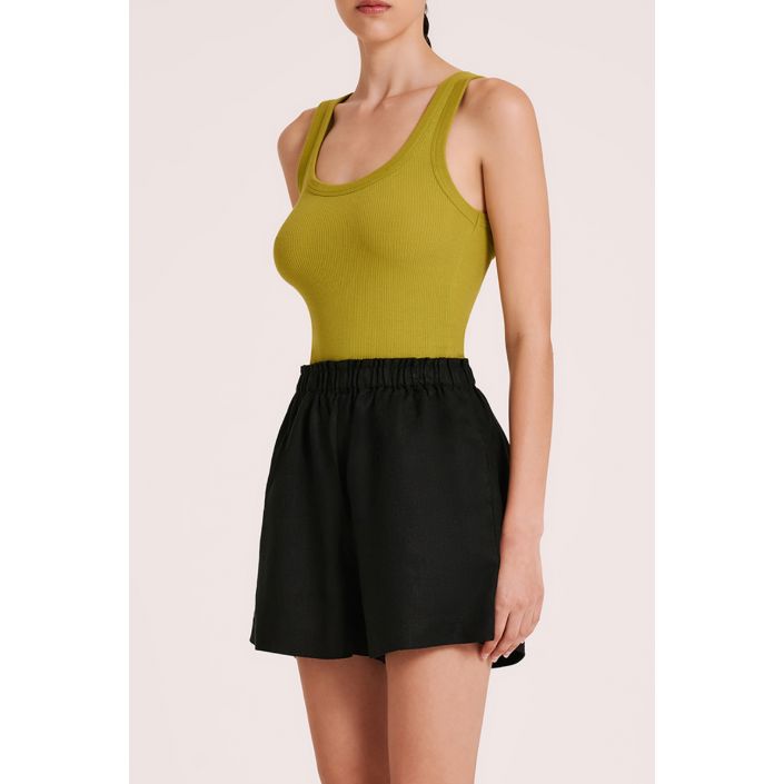 Nude Lucy Organic Rib Singlet - Fern Nude Lucy