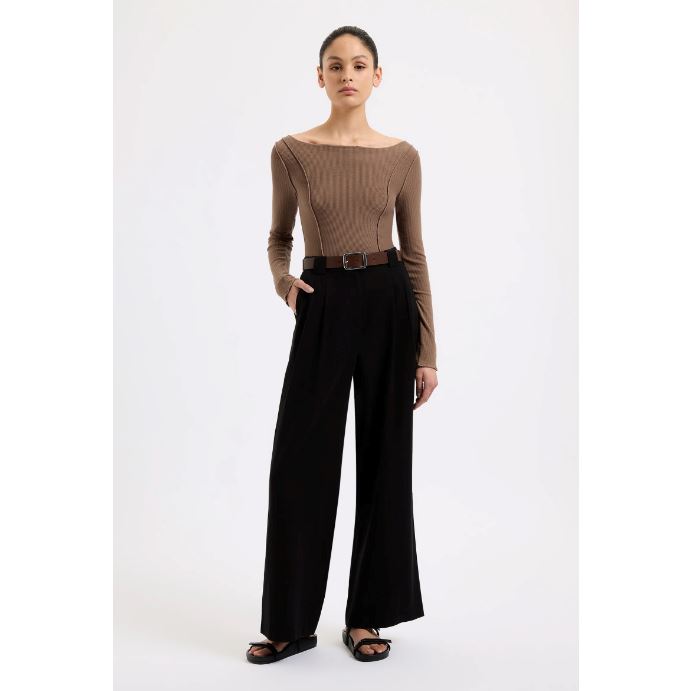 Nude Lucy Petra Tailored Pant - Black Nude Lucy