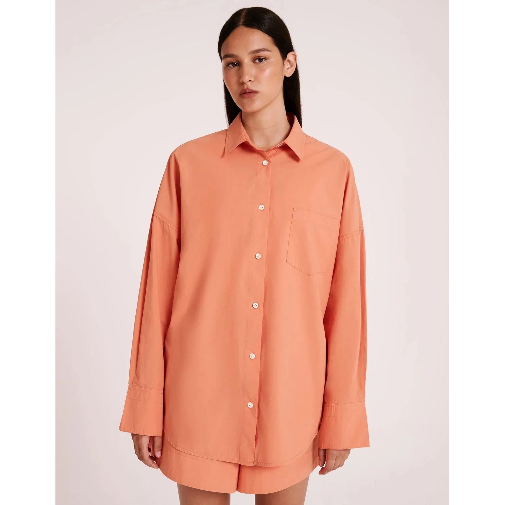 Nude Lucy Sigrid Poplin Shirt - Watermelon Nude Lucy