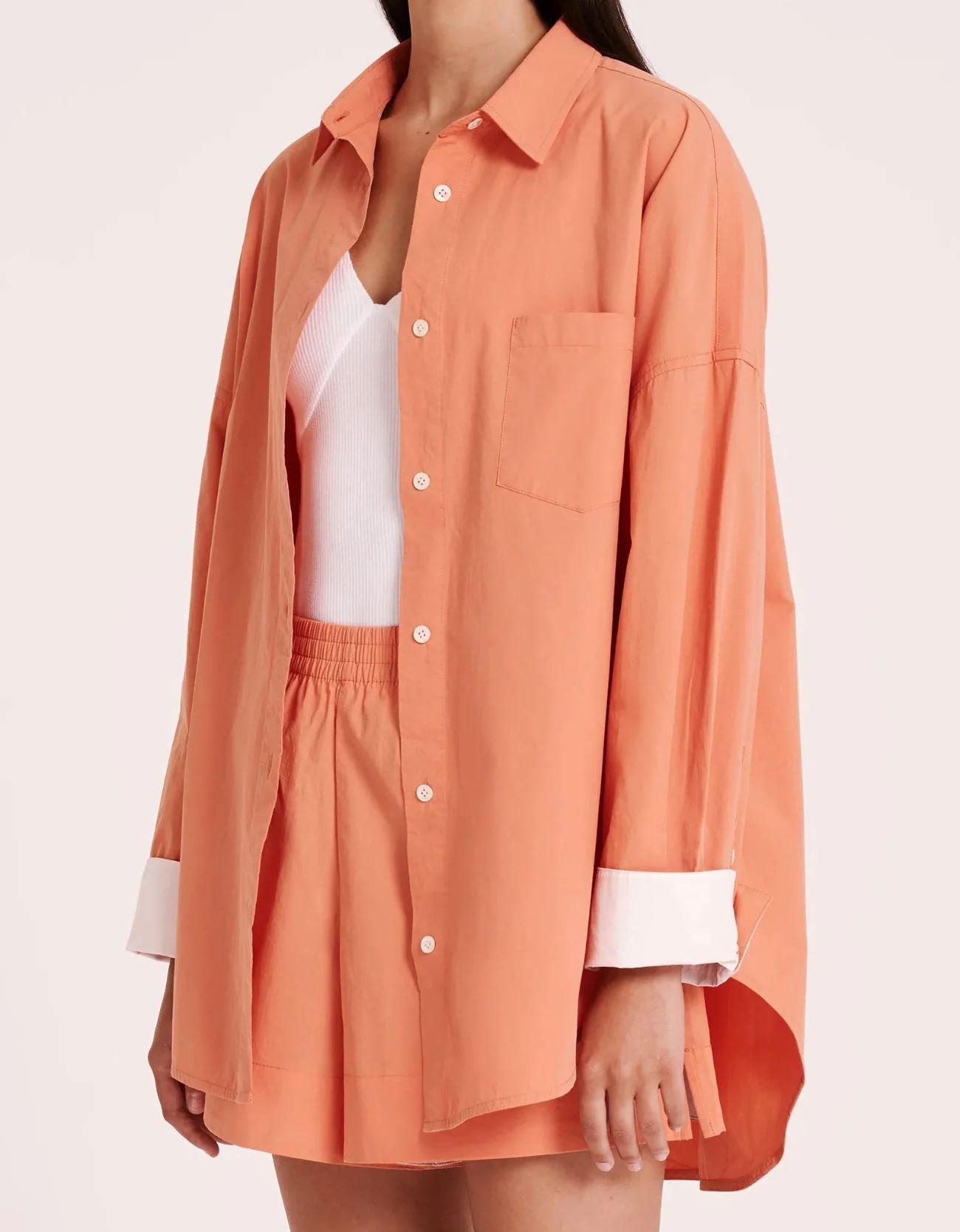 Nude Lucy Sigrid Poplin Shirt - Watermelon Nude Lucy