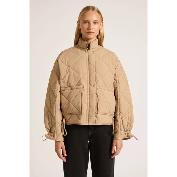 Nude Lucy Sloane Puffer Jacket- Tan Nude Lucy