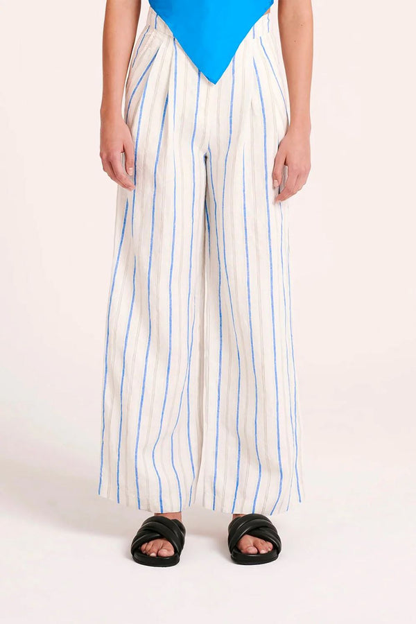 Nude Lucy Yin Tailored Pant - Azure Stripe Nude Lucy